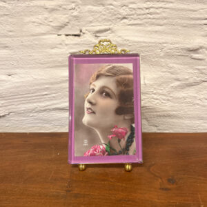 Antik fransk fotoramme i glas fra Bellevue Vintage