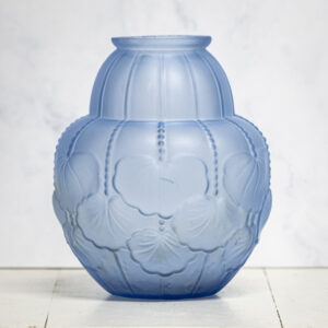 Fransk blå deco vase_1