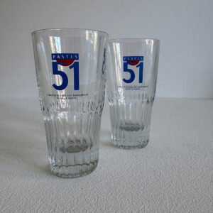 Pastis 51 glas med rillet fod