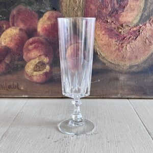 Fransk champagnefløjte i slebet krystal