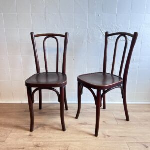 Fransk Thonet bistrostol i mørkt træ