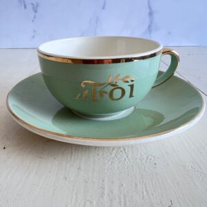 Lysegrøn Villeroy & Boch kaffekop med Toi