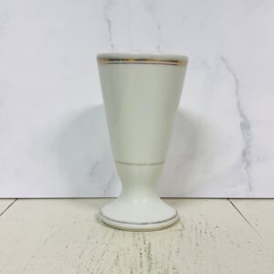 Antik fransk mazagran med sølvkant